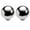 Bright Silver, variant on HDJNal Minimalist Style Solid Ball Shape Zinc Alloy Cabinet Pulls/Handles/Knobs, Strong and Durable for Drawer and Wardrobe (2 Pcs , Light Green Knob-Single Hole)