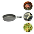 thumbnail image 2 of Shisuyan Poêle à Frire Extérieure Noire Batterie de Cuisine Pique-Nique 1Ensemble 8.7X8.7X2in, 2 of 9