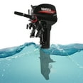 thumbnail image 2 of LOYALHEARTDY 18HP 500RPM 2 Stroke Outboard Motor Engine with Water Cooling System, Black, 2 of 12