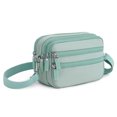 thumbnail image 1 of Bolsa bandolera de nailon con múltiples bolsillos para mujer pequeño de hombro para viaje (azul aguamarina) Tmvgtek Para estrenar, 1 of 4