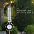 thumbnail image 4 of MUMTOP Rain Gauge Outdoor - 36 Inch Metal Bird Garden Stake with Thermometer for Lawn, Yard and Garden, 4 of 7