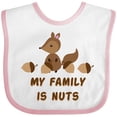 thumbnail image 3 of Inktastic My Family is Nuts Boys or Girls Baby Bib, 3 of 4