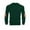 Green, variant on Long Sleeve Sweatshirts for Men Casual Oversized Crew Neck Pullover Tops Soft Vintage Tee Shirts with Elbow Patches(Small,Green)
