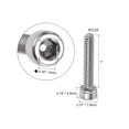 thumbnail image 2 of #10-24x1" Hex Socket Bolts 304 Stainless Steel Polished 25 Pack, 2 of 5