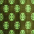 thumbnail image 1 of Ahgly Company Indoor Square Oriental Green Industrial Area Rugs, 4' Square, 1 of 4