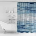 thumbnail image 4 of 60x72 Inch Shower Curtains for Bathroom Vintage Blue Fabric Bath Curtain Decor Retro Blue Ombre Modern Abstract Art Waterproof Restroom Curtains Shower Set Accessories with 12 Hooks 60 Inch, 4 of 6