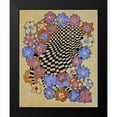 thumbnail image 2 of Mackintosh, Charles Rennie 15x18 Black Modern Framed Museum Art Print Titled - Floral and Chequered Fabric Design, Circa 1916, 2 of 5