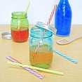 thumbnail image 4 of Southern Homewares Multicolor Plastic Reusable Drinking Straws Colorful Tumbler Straws Ring Stopper Set of 6, 4 of 6