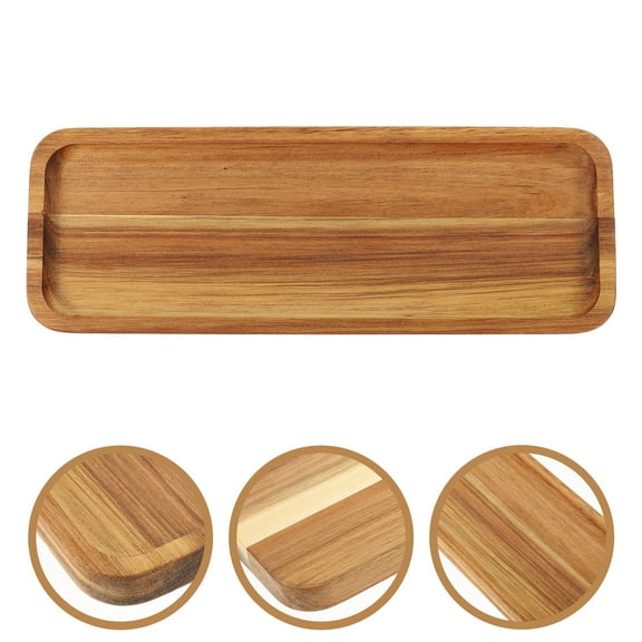 SWETRACE Food Serving Trays Wood Light Brown 1Pack