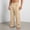 Khaki, variant on WIZUTIZ Men's Dress Pants Summer Casual Suit Trouser Lightweight Retro Business Suit Pants Long for Men