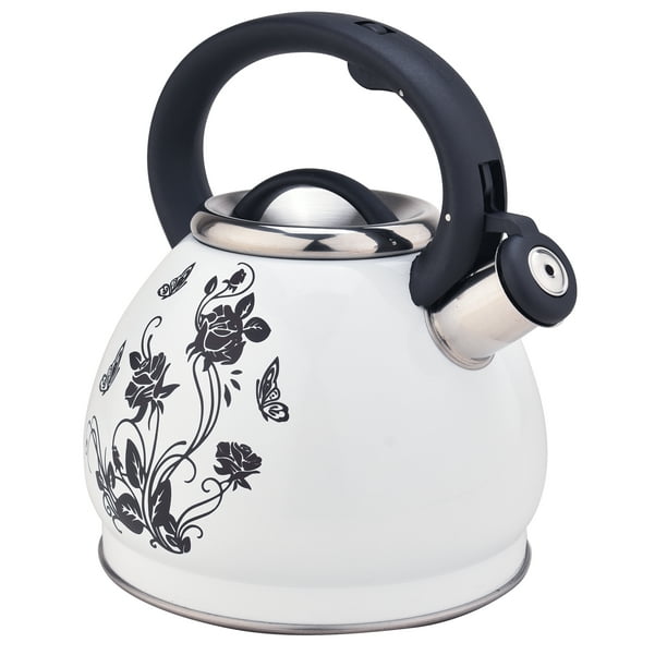 ARC USA 0018 Tea Kettle White flower pattern AntiRust and Loud