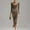 *Khaki, variant on ClodeEU Women's Velvet Draped Neckline Long Sleeve Dress, Elegant Bodycon Ruched Party Dress Hot Pink,Womens Plus XXL