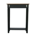 thumbnail image 3 of East at Main Marnie Slim Wood Console Table with Drawer and Shelf, Black, 3 of 6
