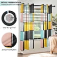 thumbnail image 3 of Yayeee Window Curtains Light Filtering 63"x42" Grommet Panel Pair Home Living Room Decor, Yellow Checkered Pattern, 3 of 7