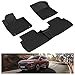 thumbnail image 3 of KIWI MASTER Floor Mats Compatible for 2019 2020 Hyundai Santa Fe Accessories 5 Passenger Models All Weather Mat Liners Front Rear 2 Row Seat TPE Slush Liner Black, 3 of 4