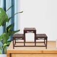thumbnail image 4 of Mobutofu Wood Display Shelf Antique Design Light Brown 1Pack for Collectors Collections, 4 of 6