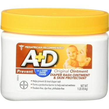 A+D Original Diaper Rash Ointment, Pediatrician Recommended, 1lb Tub ...