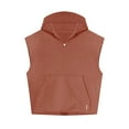 thumbnail image 5 of Bcfgryg Mens Sleeveless Loose Quick Drying Sports Fitness Casual Hoodie Vest for Men, 5 of 5