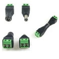 thumbnail image 4 of 5pcs Solderless Green DC Male Female Power Heads Plug power plug Jack Adapter LED Strip Light Connector, 4 of 9
