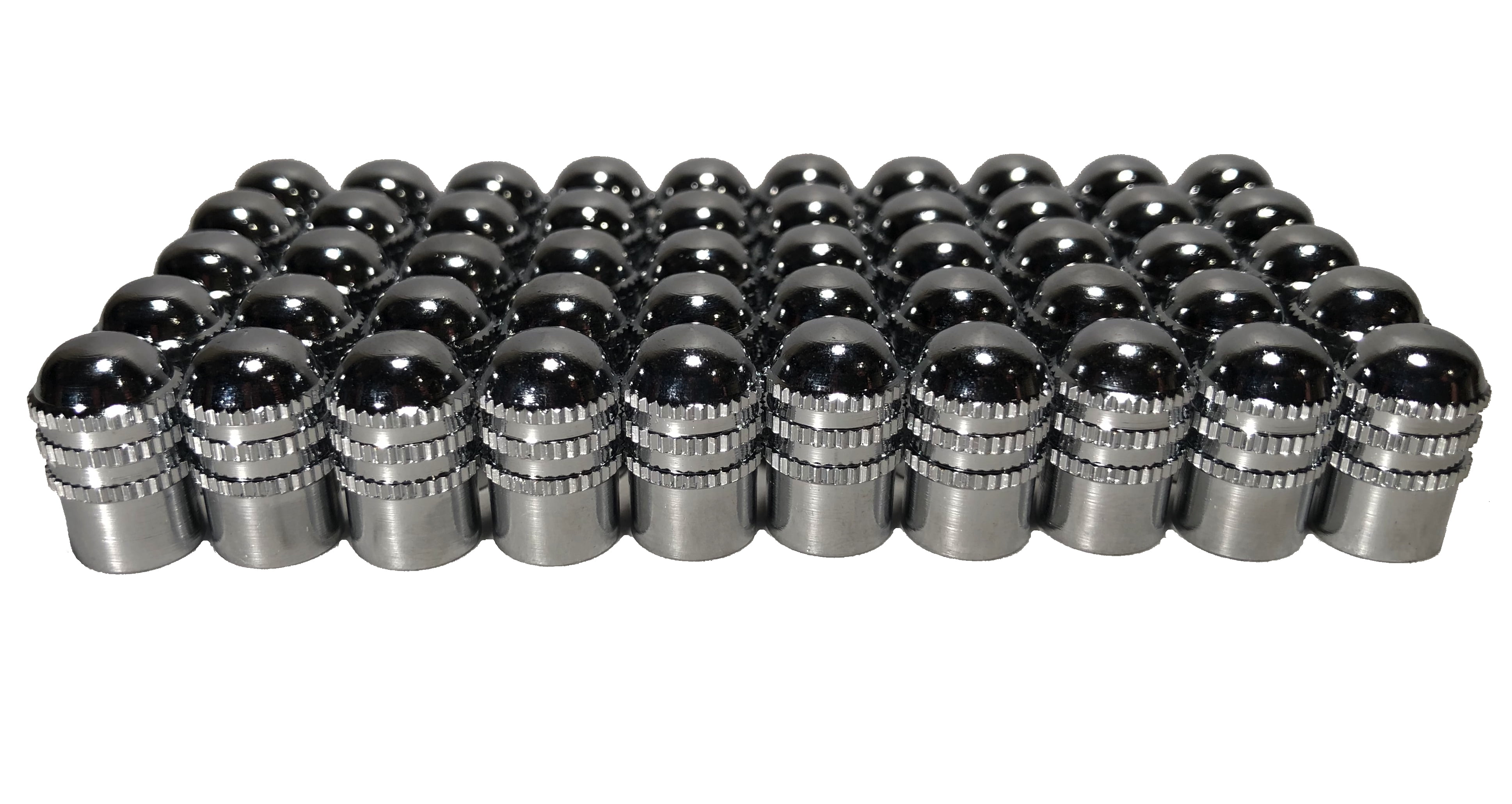 KEX This is a Pack of 50 Metal Dome Type Valve Caps with Inner Seals