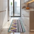 thumbnail image 4 of Colorful Geometric Triangle Diamond Pattern Kitchen Rug Mat,Kitchen Runner Rugs Non Skid Washable,Decorative Kitchen Floor Mats for Kitchen,Sink,Laundry,17"x47.2", 4 of 7