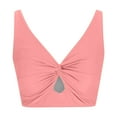 thumbnail image 4 of Ticikt Women's Push Up V Neck Bikini Tops Criss Cross Back Padded Bathing Suit Top Only, 4 of 6