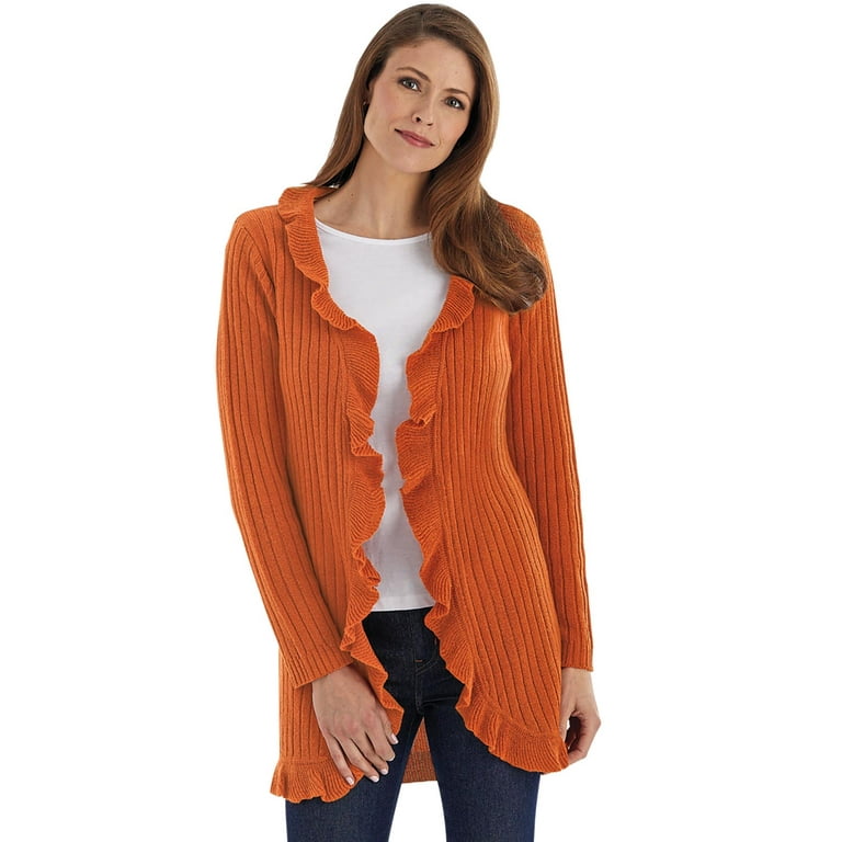 Ruffle Cardigan Walmart