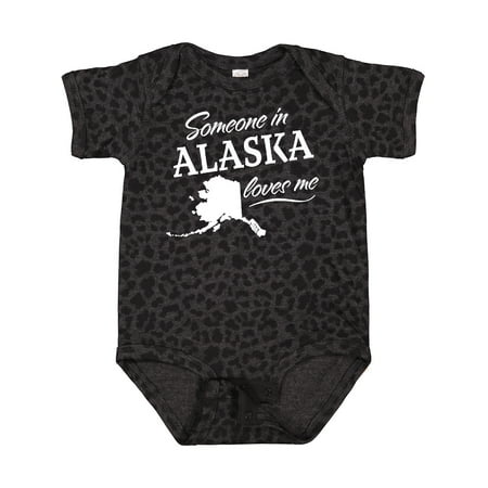 

Inktastic Someone in Alaska Loves Me Gift Baby Boy or Baby Girl Bodysuit