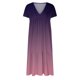 thumbnail image 4 of ICHUANYI Clearance Fashion Casual Looes V-Neck Short Sleeve Long Dress Printed Pleated Dresses(Purple, XXL) ICHUANYI WER2023081113821, 4 of 5
