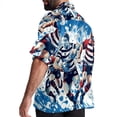 thumbnail image 3 of Football Men's Short Sleeve Shirts, Casual, Printed, Button Down Short, Summer Beach Shirts, Unisex, 3 of 6