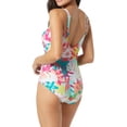 thumbnail image 2 of Pacific Palm Draped Sash One-Piece Swimsuit, 2 of 3