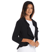 R&M Richards Women's Ruffle Jacket