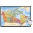 thumbnail image 1 of Map - Canada Wall Poster, 22.375" x 34" Framed, 1 of 4