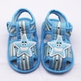 thumbnail image 4 of Summer Baby Boy Girl Star Pattern Hollow Sandals Cotton Infant Toddler Soft Sole Shoes First Walker, 4 of 7