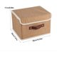 thumbnail image 2 of Tela Plegable Caja de Almacenamiento para Ropa Libros Organizador (Coffee), 2 of 4