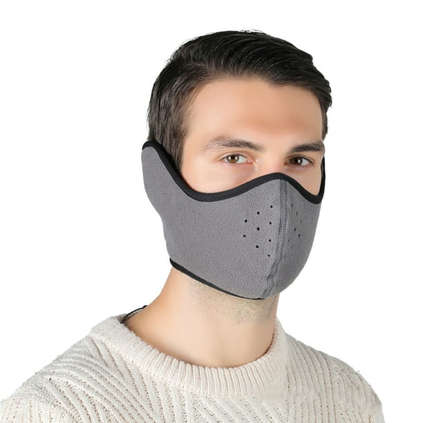 Máscara Deportiva De Invierno Equipo De Protección A Prueba De Viento Cubierta Facial Deportiva Gris Claro Vogacara OD019378-07