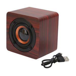 Haut-parleur Bluetooth multi-fonctions rétro sans fil Haut-mère Bluetooth portable sans fil mini Haut-parleur adapté aux voyages à domicile à l'extérieur[Rosewood grain ]