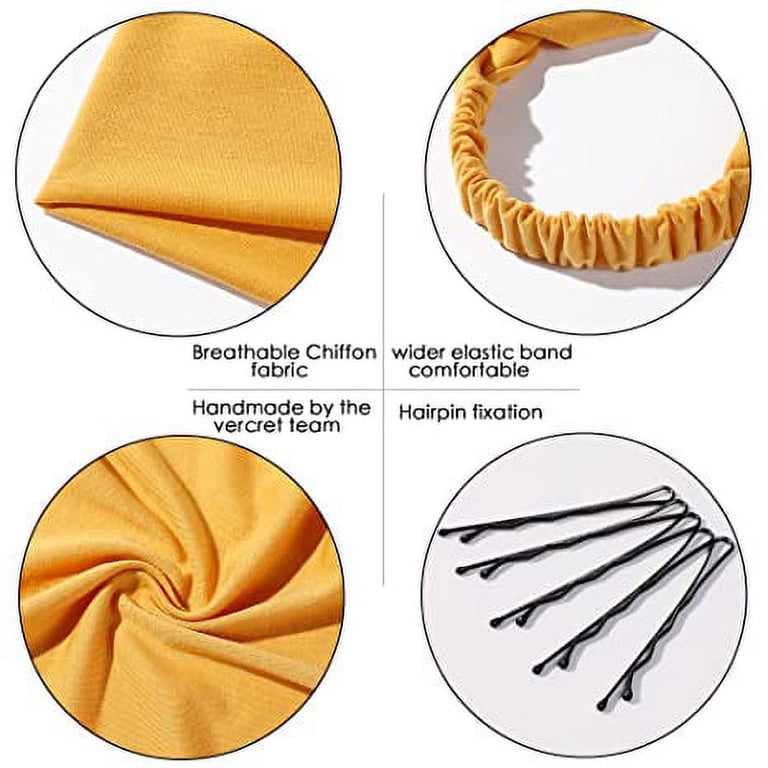 6 Pack Hair Scarf Headband for Women - Elastic Hair Kerchief  display picture 2