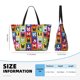 thumbnail image 4 of Fotbe Colorful Bulldog Bolsa de Viaje para Playa - Resistente al Agua, Bolsa Tote de Gran Capacidad y Ligera con 7 Bolsillos para Mujeres y Hombres, 4 of 7