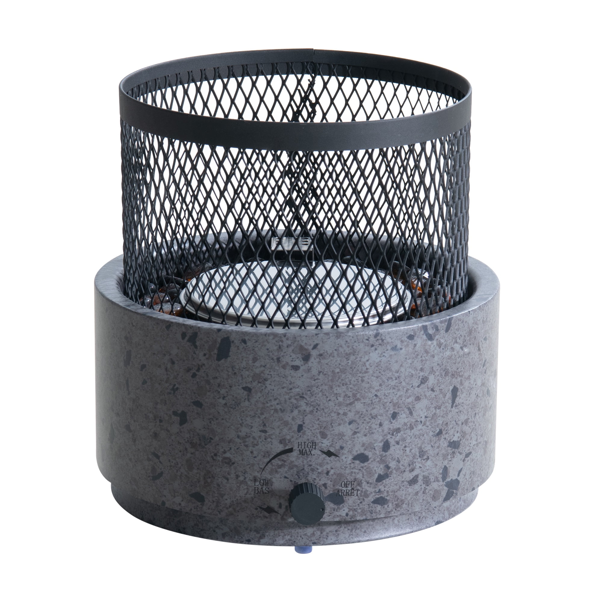 Sunjoy Foyer de Table Sans Fumée monté en Bas ,Feu de Camp de camping en plein air, deux flammes réglables