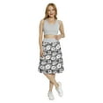 thumbnail image 2 of Women's Paint Zebra Pattern Floral Nature A-line Printed Skirt Casual Wear, L, Black Grey Vermilion, by Ambesonne, 2 of 6