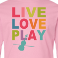 thumbnail image 4 of Inktastic Live Love Play Violin Long Sleeve Youth T-Shirt, 4 of 5