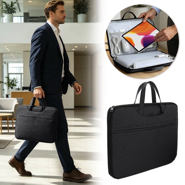 Outdor Laptop Sleeve With Handle Pocket Shockproof Laptop Cover For 11.6 15.6 Inch Notebook