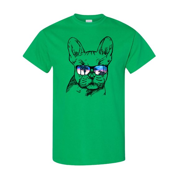 Inktastic French Bulldog Portrait with Sunglasses T-Shirt