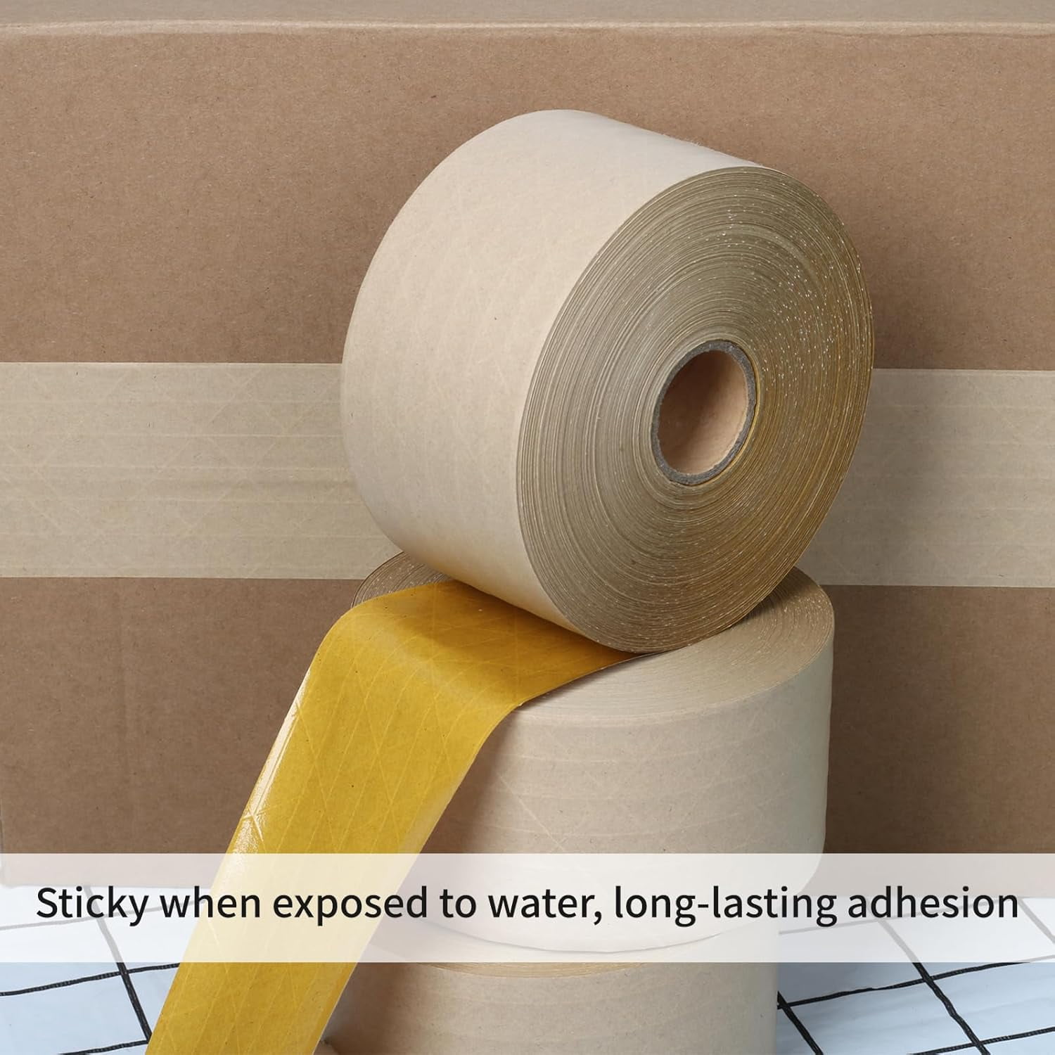3" reinforced paper gummed tape 2 rolls 3"x450 yard