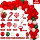 thumbnail image 5 of Conjunto de cadena de globos navideños, decoración para fiestas navideñas, regalo, combinación de globos de lentejuelas con caña, 5 of 5