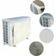 thumbnail image 4 of Funda para unidad de aire acondicionado de exterior, antinieve, impermeable, para todo tipo de clima, para aire acondicionado doméstico, diseño de malla de disipación de calor (plateada), 4 of 5