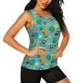 thumbnail image 2 of Fotbe Trucks And Excavators Blusas Sin Mangas para Mujer – Estilo Casual, Corte Suelto, Slim-Fit, Cuello Redondo Deportivo, Tops de Verano para Gimnasio y Yoga-XX-Large, 2 of 7