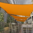 thumbnail image 2 of Amgo 12' x 15' Custom Size Orange Rectangle Square Waterproof Sun Shade Sail Order To Make UPF50+ AMWTPS9.5 Canopy Awning, 98% UV Blockage Water Resistant, Backyard Patio Garden (We Customize), 2 of 9