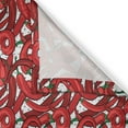 thumbnail image 3 of Ambesonne Peppers Kitchen Curtains, Pattern of Chili Peppers, 55"x45", Vermilion Ruby Green, 3 of 3